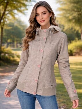 Mountain Equipment Co-op MEC Jacket w/ Removable Hood • Cozy Fleece Lined